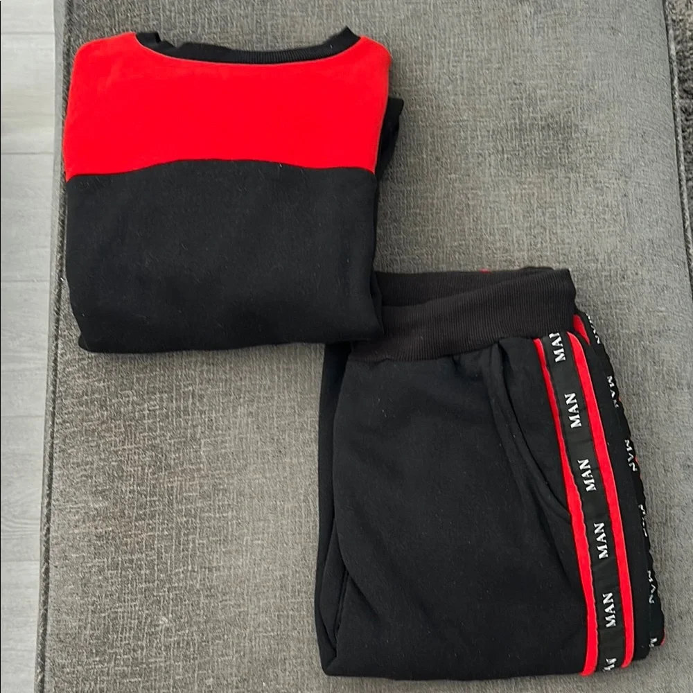 Boohoo Man Color Block Track Set - Picture 1 of 5